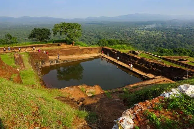 Sigiriya Rock Fortress from the gardens