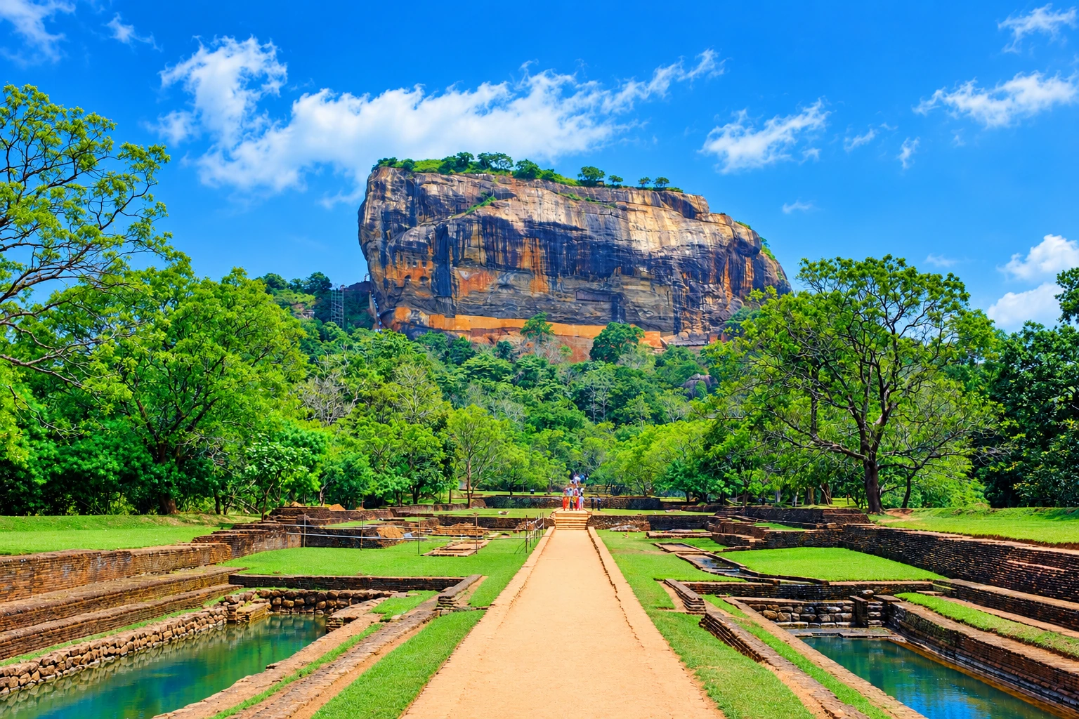 Sigiriya Rock at golden hour