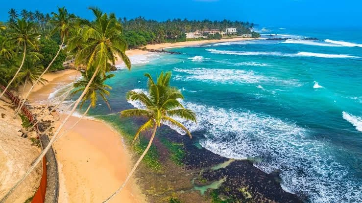 Unawatuna tropical beach
