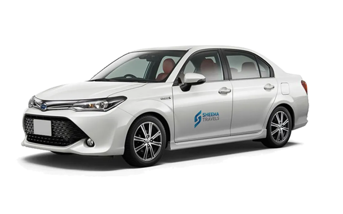 Toyota Axio with driver in Sri Lanka
